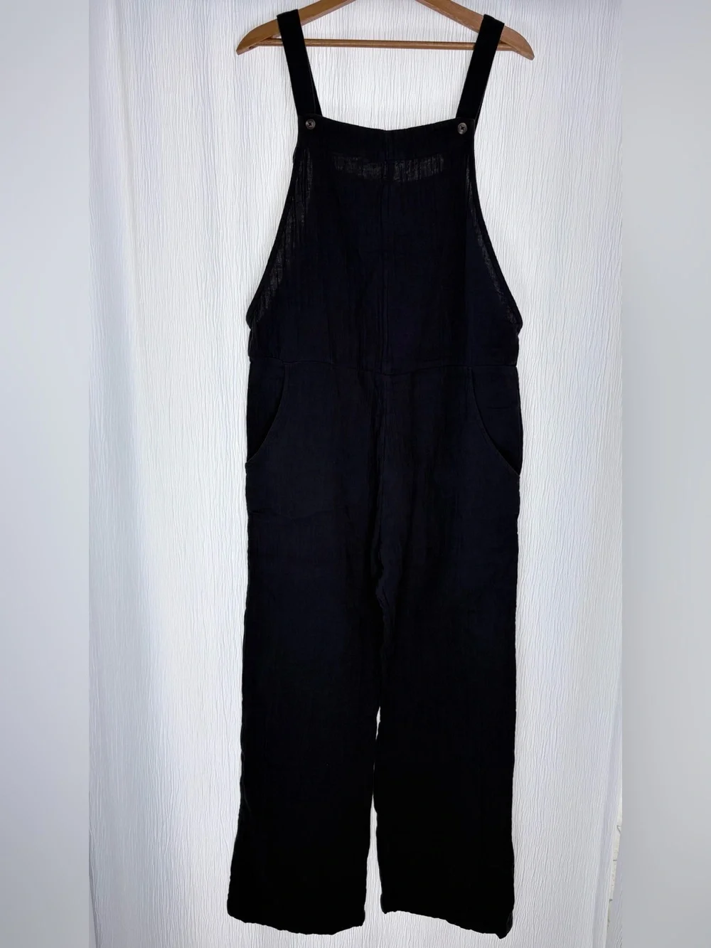 Roxy Organic Cotton Jumpsuit, Beachside Dreaming, Phantom, size Medium - Picture 5 of 15